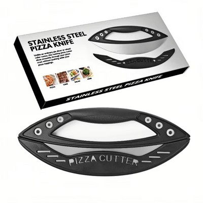 Semi-Circle Pizza Cutter Herb Cut Knife Multipurpose Slicing Baking Tool