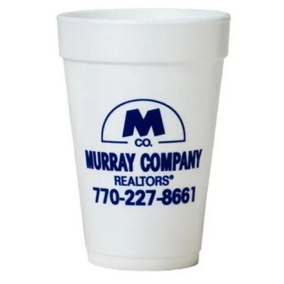 16 Oz. Tall White Styrofoam Coffee Cup