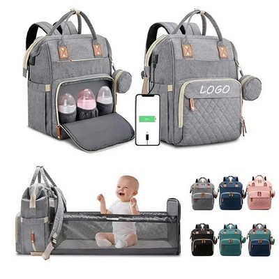 Diaper Backpack with Changing Station