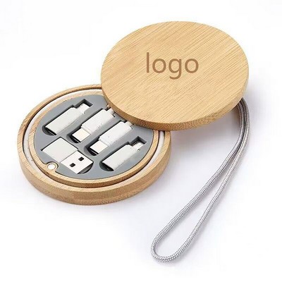 6 in 1 Data Cable Charging Cable With Case