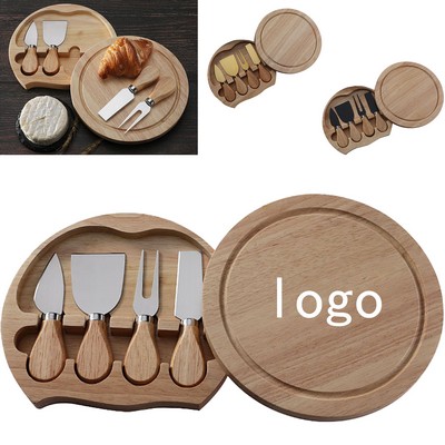 Mini Bamboo Cheese Board Knife Set