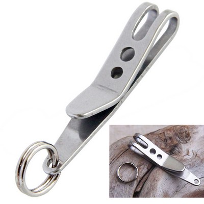 Mini Titanium Alloy Clasp with Key Ring