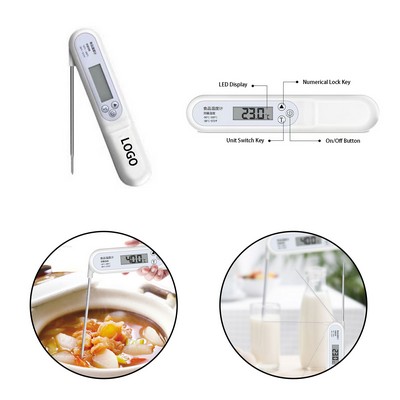 Digital Food Thermometer with Folding Probe