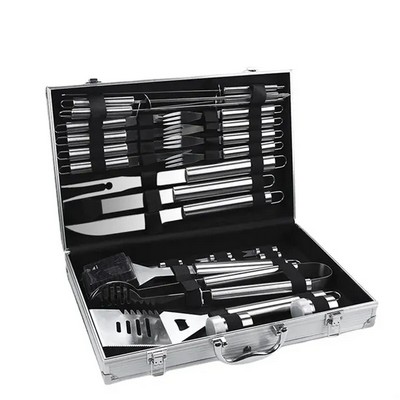 BBQ Accessories Grill Tools Set with Aluminum Case