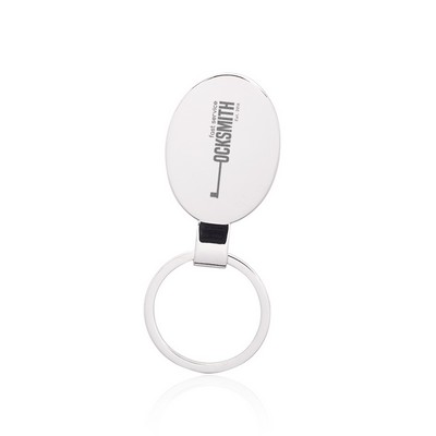 Reflection Oval Metal Keychains