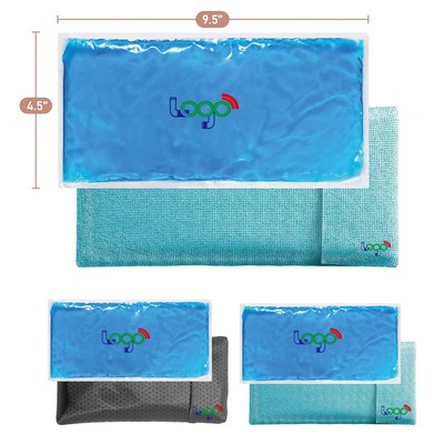 9.5" x 4.5" Flexible Ice Packs for Injuries Reusable Gel Ice Pack Cold Compress