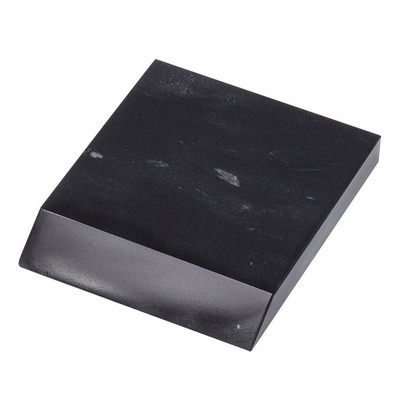 Jet Black Marble Base w/1 Tapered Side (6"x¾"x5")