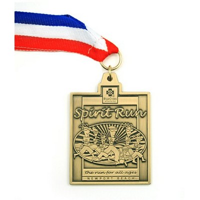 Zinc Die Cast Award Medal (up to 1-3/4")