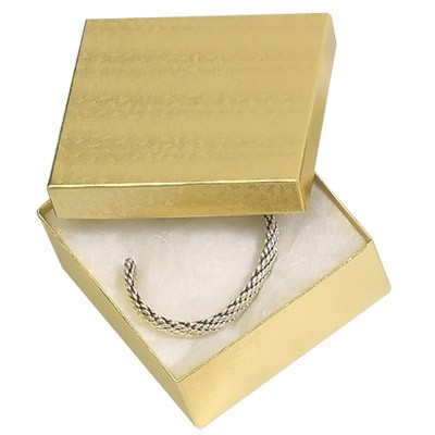 Gold Cotton Filled Box (3½"x3½"x1½")