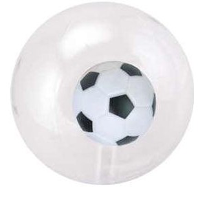 16" Inflatable Transparent Beach Ball w/ Inflatable Soccer Insert©