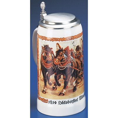 Oktoberfest Beer Wagon Stein Mug