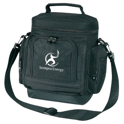 Insulated Cooler Bag w/ Pockets, Carry & Shoulder Straps