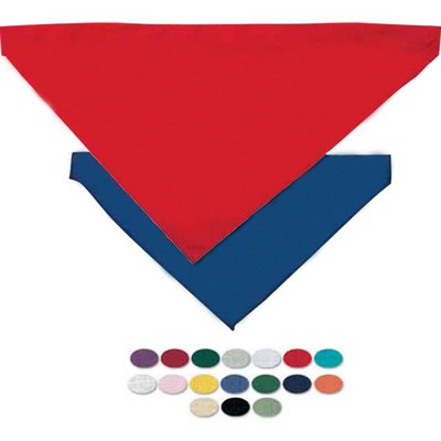 Large Blank Triangle Pet Bandana w/Hem Opening for Collar