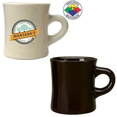 10 Oz. Vitrified Black Diner Mug