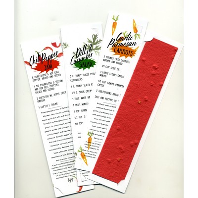 Recipe Bookmark w/Seeded Paper