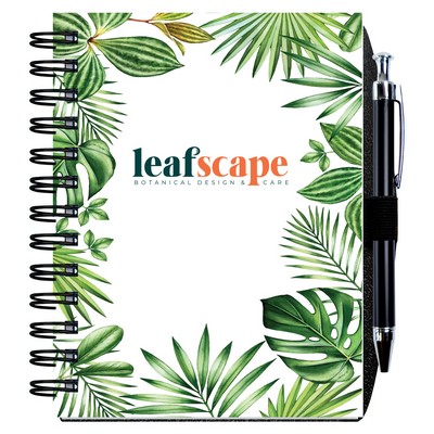 Gloss Cover Journals w/100 Sheets & Pen (5" x 7")