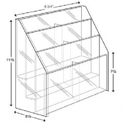 Fabricated Brochure Holder (6"x9 1/4"x4 7/8")