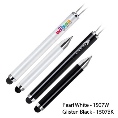 Magnetic Ballpoint And Stylus-pearl White (Engraved)