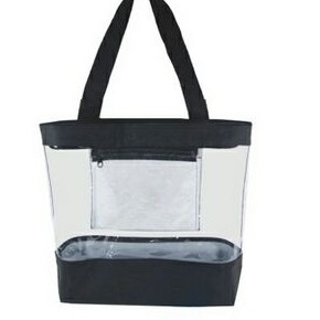 Simple Clear Tote Bag w/ Inside Pocket