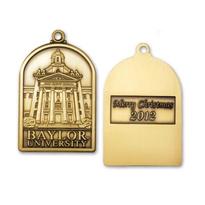 1.5" Custom Solid Brass Die Struck Ornament (1 or 2 Sides)