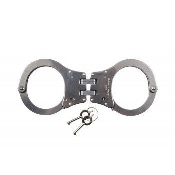 NIJ Approved Stainless Steel Hinged Handcuffs