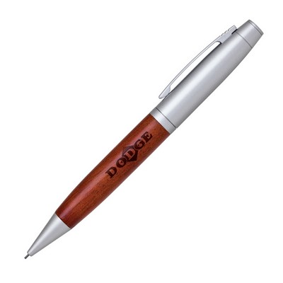 Terrific Timber-5 Twist Action Mechanical Pencil w/Satin Chrome Accents