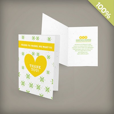 2-Sided Small Seed Paper Greeting Card