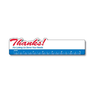 Bookmark - 1.75x8 Laminated "Thanks" Shape - 14 pt.