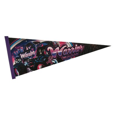 Felt Strip Pennant (12"x30") Four Color Process Imprint