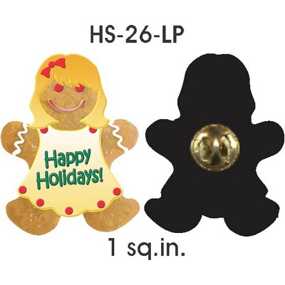 Gingerbread Girl Lapel Pin