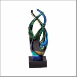 Synergy Art Glass Award 9 1/8"H