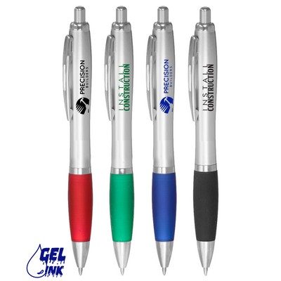 Union Printed - Rio Retractable - Gel Pen with Rubber Grip