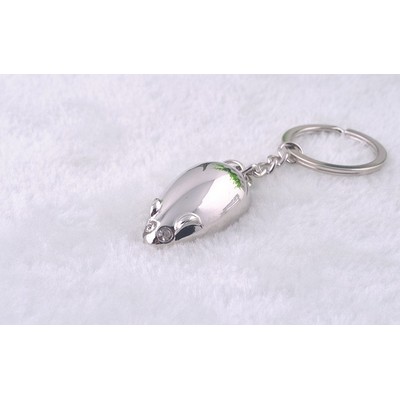 Diamond Eyes Mouse Shaped Key Chain