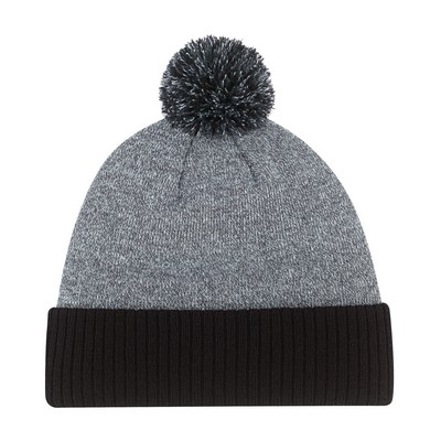 Knit Cap w/8 Cm Pom Pom