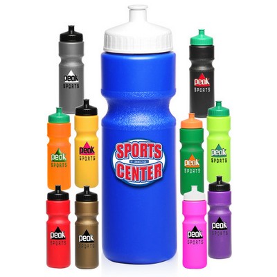 28 Oz. Push Cap Plastic Water Bottles