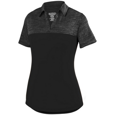 Ladies Shadow Tonal Heather Polo