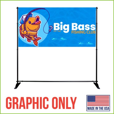 4' x 8' Mighty Banner Fabric Graphic Only - Made in the USA