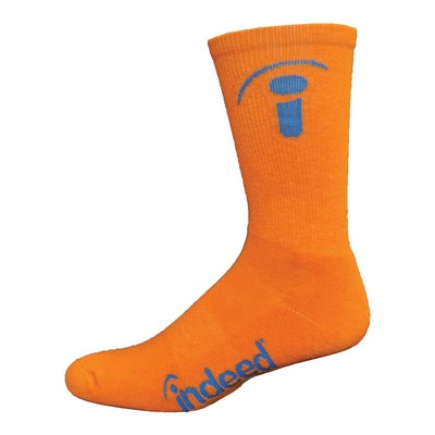 Super Soft Performance Cotton Crew Sock w/Knit-In Logo