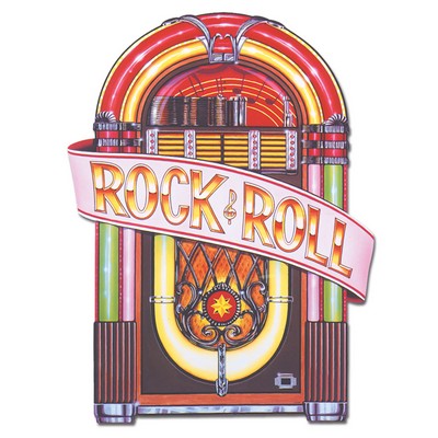 Juke Box Cutouts w/ Rock & Roll Banner