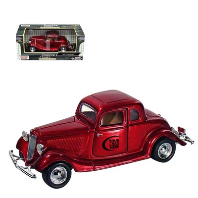 7"x2-1/2"x3" 1934 Ford® Coupe Die Cast Replica Car (u)