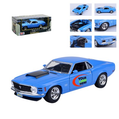 7"x2-1/2"x3" Ford® 1970 Boss Mustang Die Cast Car w/ Full Color Graphics (u)