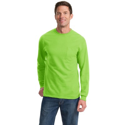 Port & Company® Long Sleeve Essential T-Shirt w/Pocket