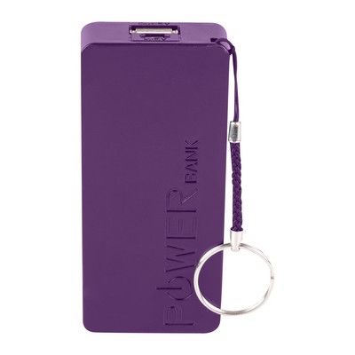 Vivitar® Purple Power Bank w/2600 mAh Power Capacity