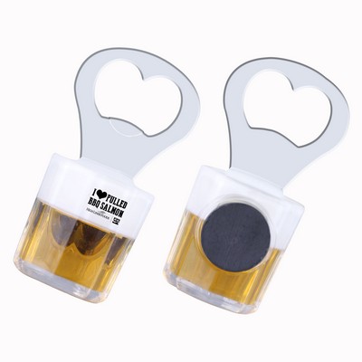 Cup Shaped Bottle Opener w/Magnet