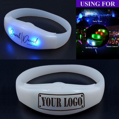 Sound Control Silicone Flashing Bracelet