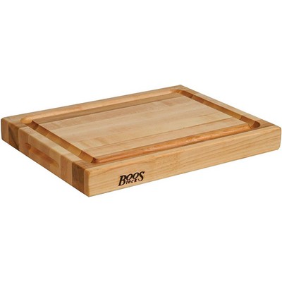 John Boos Maple Reversible Cutting Board w/Groove (20"x15"x2.25")