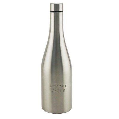 26 Oz. Apollo™ Stainless Steel Wine Bottle w/Chardonnay Shape