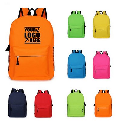 Unisex Canvas School Backpack