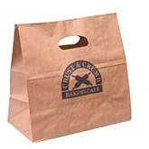 Printed Kwik-Print Die-Cut Take Out Bag