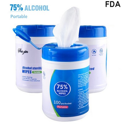 100 Sheets 75% Alcohol Canister Wipes